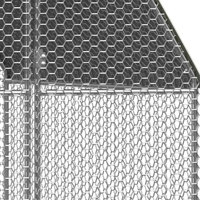 Cage à volaille poulailler 3x2x2 m cadre métallique de haute qualité Cage pour animaux facile à assembler tailles personnalisées Des Champs CGT09