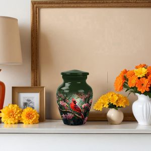 Crdinal Metal <b>Urn</b> <b>for</b> <b>Ashes</b> Women Cremation <b>Urns</b> <b>for</b> Human <b>Ashes</b> <b>Mini</b> <b>Urns</b> Adult Male Man Small <b>for</b> Human <b>Ashes</b> Custom Size - Product Image 5