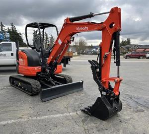 รถขุดขนาดเล็ก Kubota U35-4 รุ่นใหม่ พร้อมบุ้งกี๋และกราปเปอร์ สำหรับงานก่อสร้างในฟาร์ม - Product Image 1