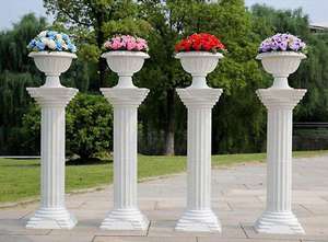 Relieves de piedra arenisca amarilla de mármol blanco, maceta para exteriores, decoración de borde para jardín, diseño de granja tradicional moderno, 5 años - Product Image 4