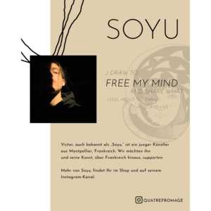 Impression artistique Blue Face de Soyu pour la décoration du salon - Product Image 6