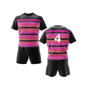 Nueva Camiseta de Rugby Personalizada con Diseño Impreso, Secado Rápido, Transpirable, 100% Poliéster, Impresión por Sublimación, Uniforme de Rugby al por Mayor - Product Image 6