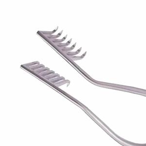 Retractor de 22 cm con Puntas Anguladas Afiladas de 7x7, Diseño de Hoja Profunda, Retractor Neuroquirúrgico de Acero Inoxidable - Product Image 3