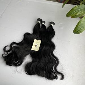 Extensiones de cabello humano 100% Remy con doble punta en U, pelo virgen sin procesar de fábrica con queratina preconsolidada - Product Image 5