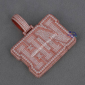 อุปกรณ์เสริมที่สมบูรณ์แบบสําหรับผู้หญิงที่ตกแต่งด้วยจี้เพชร moissnaite เงินแท้ 925 ที่ทําด้วยความใสของวีวีเอส - Product Image 2