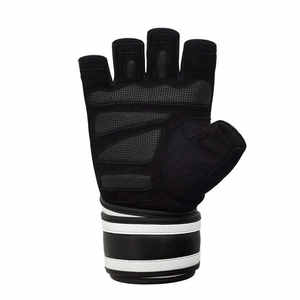 Diseño personalizado de cuero Guantes de levantamiento de pesas Antideslizante Medio dedo Ejercicio Entrenamiento Guantes de fitness - Product Image 6