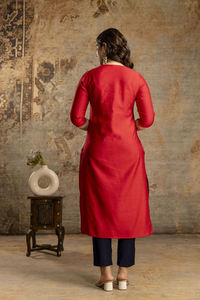 Chất Lượng Tốt Thiết Kế Mới Của Phụ Nữ Phong Cách Dân tộc Mặc Bông Kurta Set Có Sẵn Tại Bán Buôn Số Lượng Cho Xuất Khẩu Từ Ấn Độ - Product Image 3