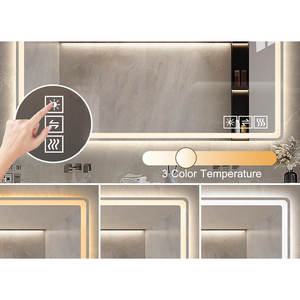 Espejo de Baño LED Rectangular de 48*32 Pulgadas con Interruptor Táctil, Material Plástico para Decoración de Hoteles - Product Image 6