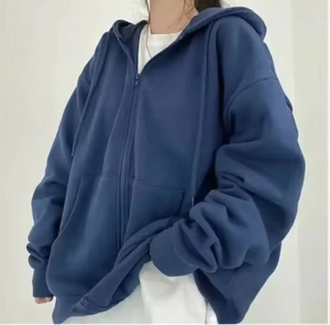 Sweat-shirt en coton pour femme, pull chaud décontracté, streetwear, sweat-shirt oversize pour femme avec impression personnalisée en relief - Product Image 6