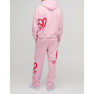 2025 ensembles de survêtements pullover décontractés pour hommes Service OEM 2 pièces 100% survêtements respirants en molleton de coton - Product Image 5