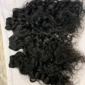 EXTENSIONS de cheveux ondulés indiens, lisses et à cuticules alignées, EXTENSIONS de cheveux ondulés indiens de qualité supérieure 100% - Product Image 5