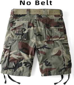 ผ้าใส่สบายสำหรับเครื่องแต่งกายแนวสตรีทและสวมใส่กลางแจ้งกางเกงขาสั้นคาร์โก้สำหรับผู้ชาย - Product Image 2