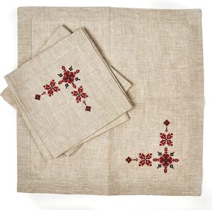 Serviettes en tissu de broderie serviettes de table lavables douces réutilisables pour la Table à manger OEM de dîner de famille de fête de mariage - Product Image 5