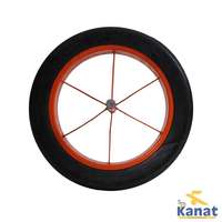 Nouvelle roue pneumatique SLT-744 Kanat avec jante en acier, pneus en caoutchouc, capacité de charge de 100-150 kg, construction métallique durable, rouleau