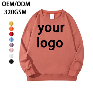 Sudadera de cuello redondo de algodón de felpa francesa 100% personalizada, jersey de hombro caído de gran tamaño, jersey con capucha y sudadera en blanco para hombre - Product Image 6