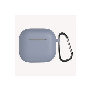 Funda Protectora para AirPods 4 Netzy en Gris Lavanda, Diseño de Diseñador, Impermeable y Resistente a Golpes, Funda Estándar de Silicona - Product Image 1