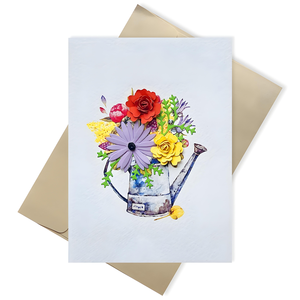 การ์ดอวยพรกระดาษม้วนลายดอกไม้แบบเวียดนามทำด้วยมือพร้อมงานฝีมือยกดอกไม้ที่ไม่เหมือนใครสำหรับเป็นของขวัญ - Product Image 6