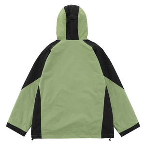 Veste coupe-vent pour hommes personnalisée de qualité supérieure demi-fermeture éclair élastique respirante pour la saison d'hiver unisexe coupe ajustée - Product Image 4