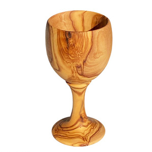 Intercraft - Vajilla Artesanal de Madera de Olivo de Alta Calidad, Diseño Tradicional Chino, Ecológica, para Café, Té, Cerveza y Vino - Product Image 1