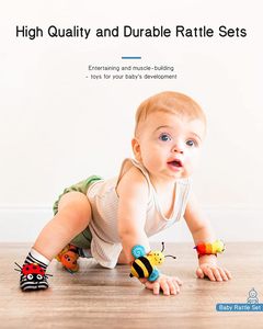 NUEVO Juego de Calcetines con Sonajero para Bebé Infinno y Buscador de Pies, Juguetes Perfectos para Bebés de 0 a 12 Meses - Product Image 3