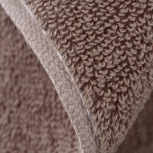 Ensemble de serviettes de bain en coton premium, couleur unie, rectangulaires, tissées, douces, absorbantes, unies, gris, bleu, beige - Product Image 2
