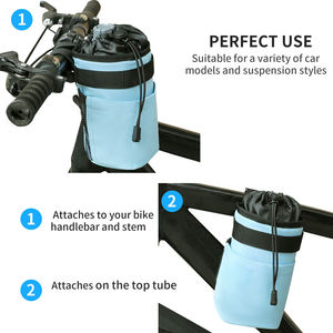 <span class=keywords><strong>Porte</strong></span>-gobelet pour vélo, <span class=keywords><strong>porte</strong></span>-bouteille d'eau pour guidon de vélo, cage à bouteille d'eau pour vélo avec rangement pour téléphone, accès rapide et facile - Product Image 4