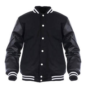 Top Quality Varsity Jacket Genuine Material for Leather Sleeves Men Varsity Jacket Low MOQ CollegeBaseballjacket for men - Product Image 1