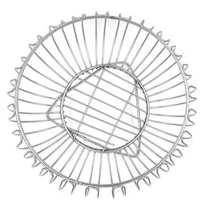 Factory Price Metal Mesh Fruit <b>Basket</b> For Fresh Produce <b>Storage</b> <b>White</b> Plated Metal Fruit <b>Basket</b> For Royal Dining Table Look - Product Image 6