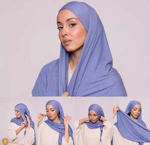 Tùy Chỉnh Ngay Lập Tức Phong Cách Jersey Hijab Chéo Phía Trước Tie Trở Lại Phong Cách Jersey Khăn Hijab Cho Phụ Nữ Hồi Giáo Hijab - Product Image 4