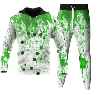 ชุดวอร์มสองชิ้นสำหรับผู้ชายและผู้หญิงชุดวอร์มพิมพ์ลายกราฟิกโลโก้แบบกำหนดเองสไตล์ล่าสุด - Product Image 2