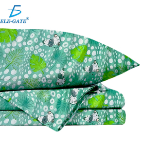 Ensemble de literie pour enfants Safari 4 pièces : 1 drap-housse, 1 drap plat, 2 taies d'oreiller - Product Image 3