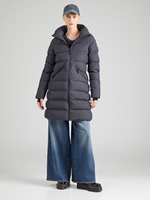Veste parka matelassée à capuche avec ceinture pour femme, logo personnalisé de haute qualité, veste d'hiver matelassée en duvet pour femme