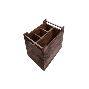 Porte-ustensiles Vaisselle Caddy en bois Exportateur en gros Conception personnalisée Caddy en bois d'acacia fabriqué à la main Meilleur exportateur - Product Image 6