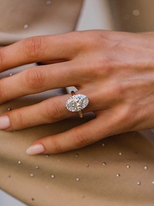 Bague de fiançailles Moissanite coupe ovale 12x8mm | Bague solitaire en or ou en argent | Anniversaire de mariage de mariée bijoux fins OEM - Product Image 6