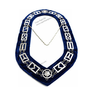 Col de robe complète avec tresse argentée Collier Regalia de meilleure qualité pour uniformes vestimentaires - Product Image 1