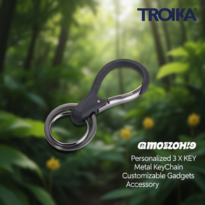 Portachiavi in Metallo Personalizzabile 3 X KEY, Accessorio Gadget Personalizzabile - Product Image 3