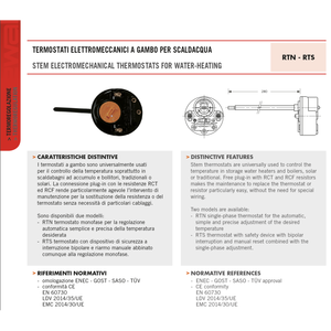 Thermostats électromécaniques Cewal pour chauffe-eau : Pièces détachées pour un contrôle efficace de la température - Product Image 2