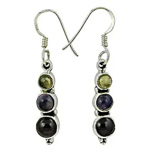Pendientes de Plata de Ley 925 con Piedras Preciosas, Accesorio de Moda para Uso Diario para Mujer - Product Image 3
