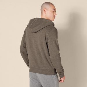 Sweat à capuche thermique zippé intégral unisexe en polaire de polyester de qualité supérieure, coupe-vent, respirant, écologique, broderie personnalisée pour l'hiver - Product Image 4