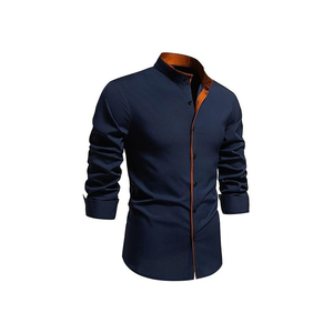 New Fashion Classic Breathable Formal Men's <b>Shirts</b> Basic Casual Slim <b>White</b> <b>Long</b> <b>Sleeve</b> <b>Shirt</b> Branded Casual Clothes - Product Image 5