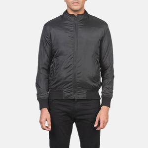 Vente chaude Nouvelle mode Veste en cuir coupe-vent pour hommes avec logo à l'avant Vêtements pour hommes - Product Image 5