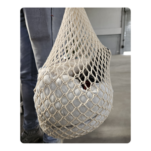 Sacs d'épicerie en coton respirant robuste de 15kg pour fruits légumes produits ménagers sacs en plastique lavables à usage quotidien - Product Image 4