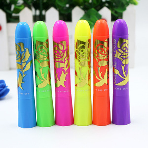 Juego de pintura facial luminosa de 6 colores, fiesta, evento de Halloween, accesorios de maquillaje, crayones lavables DIY - Product Image 5
