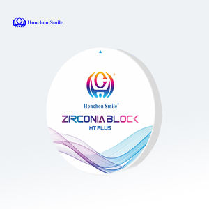 Bloc de zircone blanche HT PLUS, bloc de zircone dentaire de 98mm matériau composite dentaire naturel Cad Cam <span class=keywords><strong>prix</strong></span> de la zircone dentaire - Product Image 1