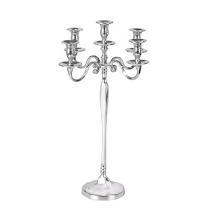 Luxurious Metal Rose Gold 3 Arm <b>Candelabra</b> for Home Decoration High Quality Handmade <b>Candelabra</b> for Sale T-Light Holder - Product Image 5