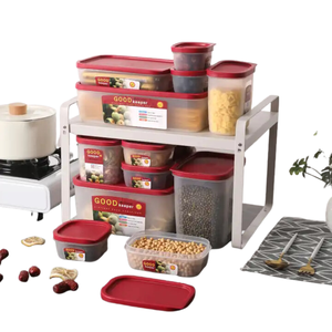 กล่องพลาสติกเก็บอาหารแบบเม็ดใสและกล่องพลาสติกสำหรับใช้ในครัวเรือนตู้เย็นห้องครัว - Product Image 3