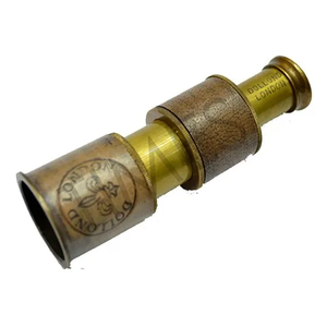 Telescopio de latón con acabado antiguo dorado, telescopio monocular de mano Vintage Spyglass, telescopio náutico a precio mayorista - Product Image 1