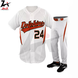 ชุดเล่นเบสบอลผ้าโพลีเอสเตอร์แห้งเร็วระบายอากาศได้ดีชุดเล่นซอฟต์บอลปกติพิมพ์ลาย - Product Image 5