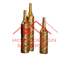 Accesorios de decoración de hogar y hotel modernos a precio mayorista jarrón de metal con acabado antiguo de diseño martillado - Product Image 5