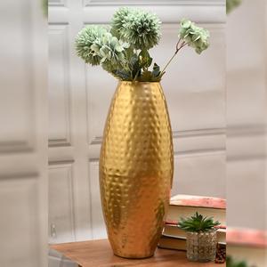 Design classique fait à la main fer fleur Vase martelé chambre côté Table décor mariage ornement conteneur fonction pour dessus Table - Product Image 4